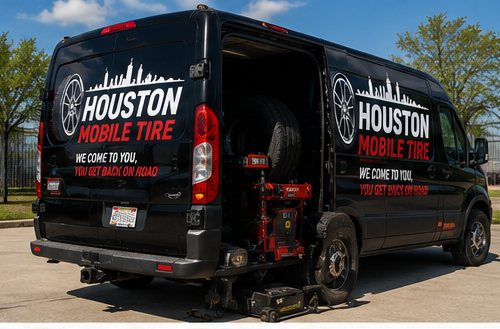 Houston Mobile Tire fleet service van